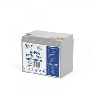 Volt Polska LiFePO4 12,8V 60Ah (60A) akkumulátor + BMS karbantartásmentes