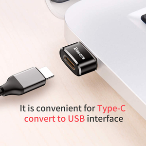 Baseus USB-C anya - USB-A átalakító adapter fekete (CAAOTG-01)