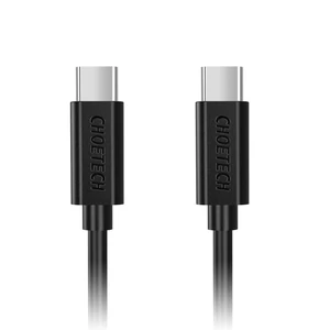 Choetech CC0002 USB-C kábel 3A USB-C to USB-C 1m (Fekete)