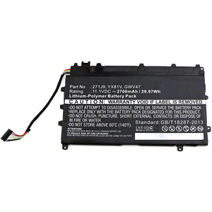 CoreParts Laptop Battery for Dell 24Wh Li-Pol 11.1V 2200mAh, Latitude 13 7000, Latitude 7350