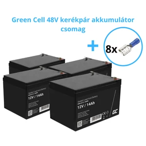 Batéria na bicykel Green Cell 48V 6-DZM-14 (4x12V-14Ah) Pre bicykle s výkonom do 250 W
