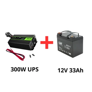 Zelený článok Neprerušiteľný zdroj napájania pre obehové čerpadlá 300W + 33Ah batéria