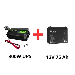 Green Cell Uninterruptible power supply for circulating pumps 300W + 75Ah battery pack