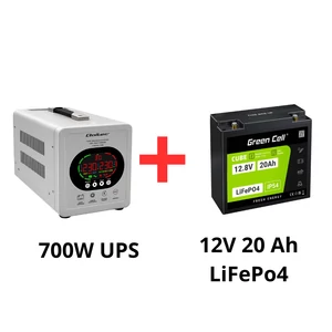 Qltec Uninterruptible Power Supply for Circulation Pumps 720W + 24Ah LiFePo4 Battery Pack