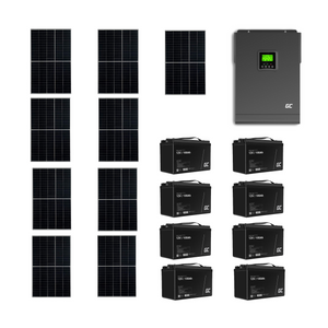 Solar Power Solar MPPT System Package/Set 48V DC 3000W AGM 100Ah Battery 8pcs