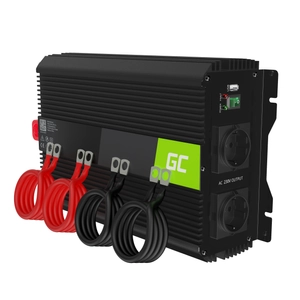 Green Cell Autós Teljesítmény Inverter 12V-ról 230V-ra feszültségátalakító (feszültség növelő) 2000W / 4000W módosított szinusz