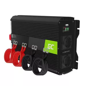 Green Cell Autós Teljesítmény Inverter 12V-ról 230V-ra feszültségátalakító (feszültség növelő) 3000W / 6000W módosított szinusz
