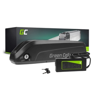 Green Cell Elektromos kerékpár akkumulátor 36V 10.4Ah 374.4Wh E-Bike Pedelec Down Tube töltővel