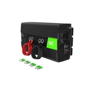 Green Cell Autós Inverter 12V-ról 220V-ra feszültségátalakító (feszültség növelő) 1000W/2000W tiszta szinuszhullám