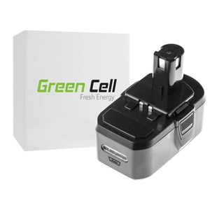 Green Cell Kéziszerszám akkumulátor Ryobi ONE+ P1100 P200 P300 P400 P500 P600 P700 18V 5000mAh