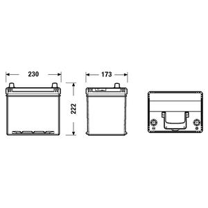 EXIDE EB604 60Ah 480A R+ Car battery