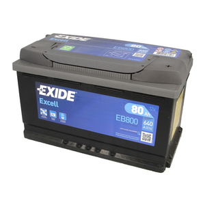 EXIDE EB800 80Ah 640A Jobb+ Autó Akkumulátor