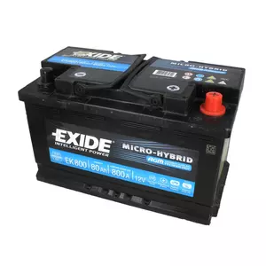 EXIDE EK800 80Ah 800A R+ Baterie auto