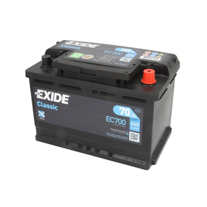 EXIDE EC700 70Ah 640A R+ Autó Akkumulátor