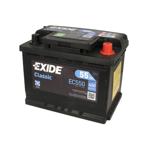 EXIDE EC550 55Ah 460A R+ Car battery