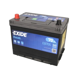 EXIDE EB705 70Ah 540A Bal + Car battery