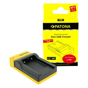 PATONA Slim USB-C töltő Olympus Li-40B / Li-42B / Nikon EN-EL10 számára