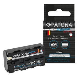 PATONA platina kamera akkumulátor USB-C bemenettel f. Sony NP-F550 F330 F530 F750 F930 F920