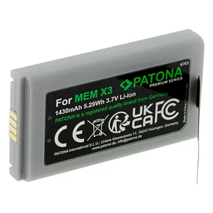 PATONA Premium akkumulátor Datalogic CVR2 Memor X3 11300794 3H21-00000370 94ACC0083 94ACC1368 BP08-000600 számára