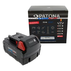 PATONA Platinum 18V battery for Milwaukee M18 with USB-C PD45W input and output 