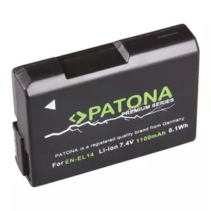 Baterie Nikon EN-EL14 Coolpix P7800 P7700 P7000 D5300 1100mAh / 8.14Wh / 7.4V Premium - Patona Premium