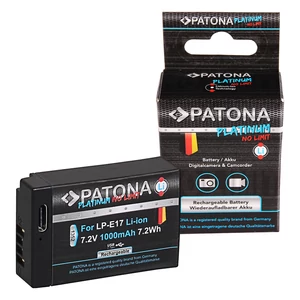 PATONA Platinum Battery f. Canon LP-E17 EOS 750D 760D 8000D Kiss X8i Rebel