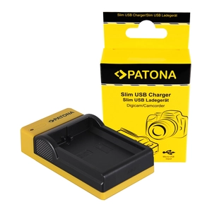 PATONA Slim micro-USB Charger f. Nikon EN-EL14 CoolPix D3100 D3200 D5100 D5200 P7000 P7100 P7700
