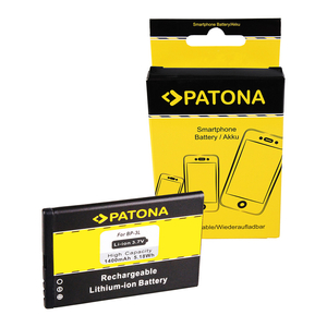 Nokia BP3L BP-3L 603 Asha 303 Lumia 510 610 1400mAh Li-Ionakkumulátor / akku - Patona 
