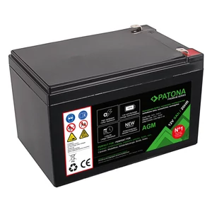 Olovená batéria PATONA Premium AGM 12V 12Ah 20HR - Patona