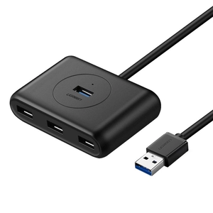 Ugreen USB 3.0 OTG HUB Elosztó 4x USB - Fekete (20290)