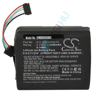 VHBW Baby Monitor Battery Replacement for Arlo 308-10033-01, A-3 - 2200 mAh 3.7 V Li-Ion