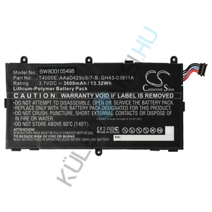 VHBW táblagép csere akkumulátor Samsung AAaD429oS/7-B, T4000E - 3600 mAh 3,7 V Li-polimer