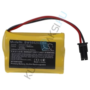 VHBW CNC vezérlőelem csere ABB 3HAC051036-001-C, 3HAC051036-001 - 7000 mAh 3,6 V Li-SOCl2