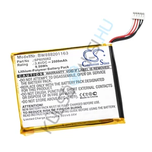 Výmena batérie tabletu VHBW pre vTech SP605062 - 2500 mAh 3,8 V Li-polymér