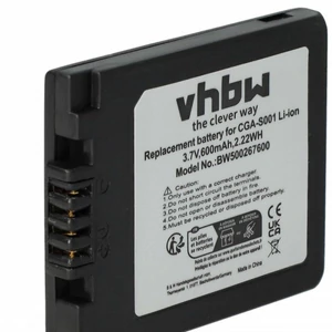VHBW kamera akkumulátor csere Panasonic CGA-S001 / DMW-BCA7, 500mAh, Li-ion