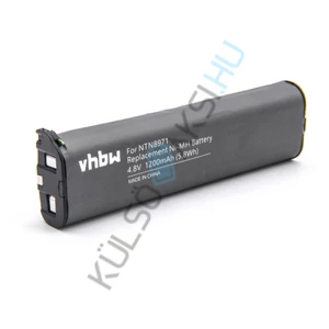 VHBW rádió csere akkumulátor Motorola NNTN4190, NTN8657, NNTN4190A, NNTN4190AR - 1200 mAh 4,8 V NiMH