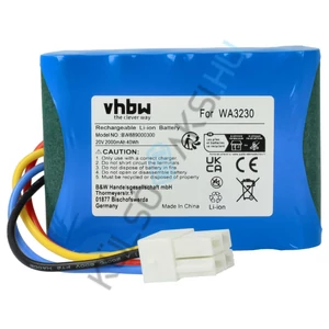 VHBW fűnyíró csere akkumulátor Kress 59003453, KA0103, KA3022 - 2000 mAh 20 V Li-Ion