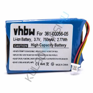 Výmena batérie VHBW GPS pre Garmin 361-00056-11, 361-00056-05 - 750mAh, 3,7V