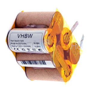 VHBW Cleaner Battery - 1500mAh, 7.2V, NiMH