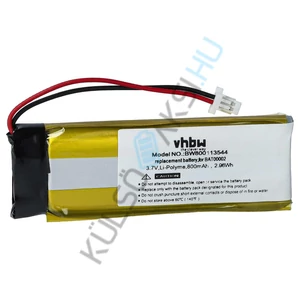 Výmena batérie bezdrôtovej náhlavnej súpravy VHBW pre Cardo BAT00004 - 800 mAh 3,7 V Li-polymer