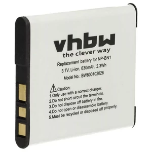 Batéria VHBW nahrádza Sony NP-BN1 - 600mAh, 3.6V, Li-Ion