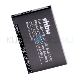 VHBW Telefon akkumulátor akku Asus 07G0166B3450, SBP-09 - 1300mAh, 3.7V, Li-ion