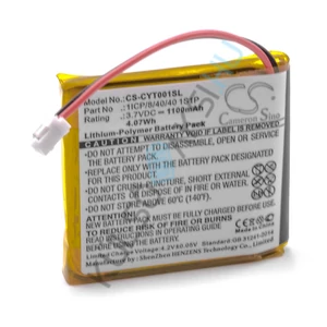 VHBW GPS Battery Replacement for Coyote 1ICP/8/40/40 1S1P - 1100mAh, 3.7V