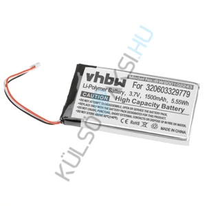 VHBW GPS Battery Replacement for Harman & Kardon 320603329779 - 1500mAh, 3.7V