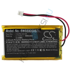 VHBW Baby Monitor Battery Replacement for Sanitas 1ICP6/30/48 - 900 mAh 3.7 V Li-polymer