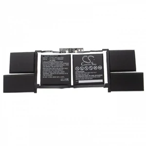VHBW notebook akkumulátor csere Apple 020-02391, 820-01095, 080-333-4000 - 7300 mAh 11,4 V Li-polimer, fekete