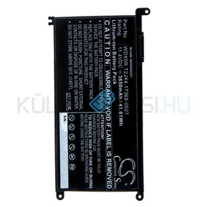 VHBW Batéria pre notebook WDX0R WDXOR Dell Inspiron 13 5368 5378 5379 14 5482 15 5565 5567 5568 5570 5578 5579 7560 7570