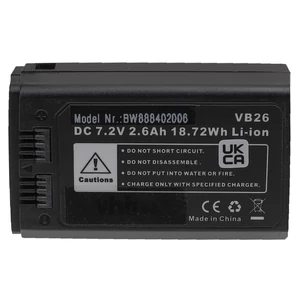 VHBW Fényképezőgép vaku egység kamera akkumulátor Godox VB26A, VB26 - 2600mAh 7.2V Li-ion