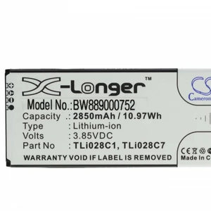 VHBW TLi028C1 típusú akkumulátor az Alcatel 1B 2020-hoz, 2850 mAh