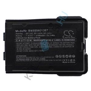 VHBW rádió csere akkumulátor Icom BP-245H, BP-245N, BP-245 - 2100 mAh 7,4 V Li-Ion